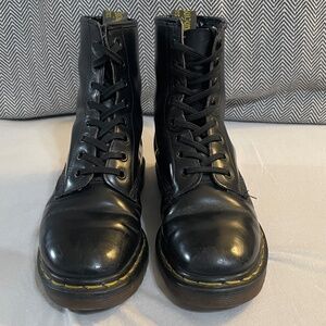 Vintage 1460 Dr. Marten Yellow Stitch Lace Up Boots